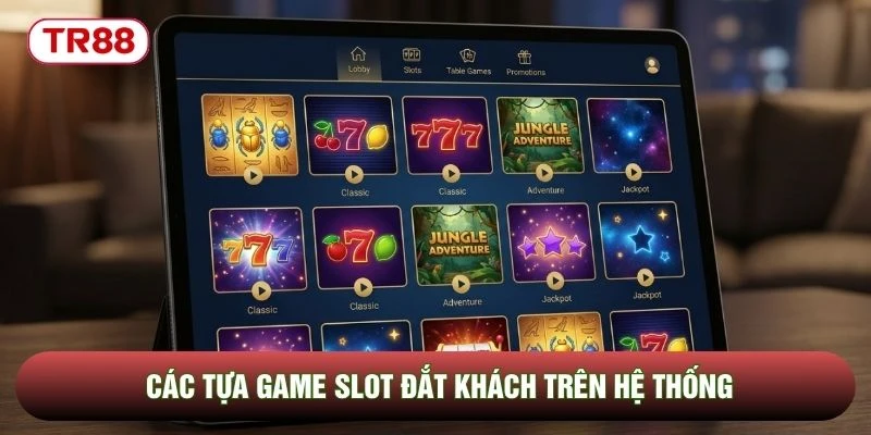 Các tựa game slot đắt khách trên hệ thống