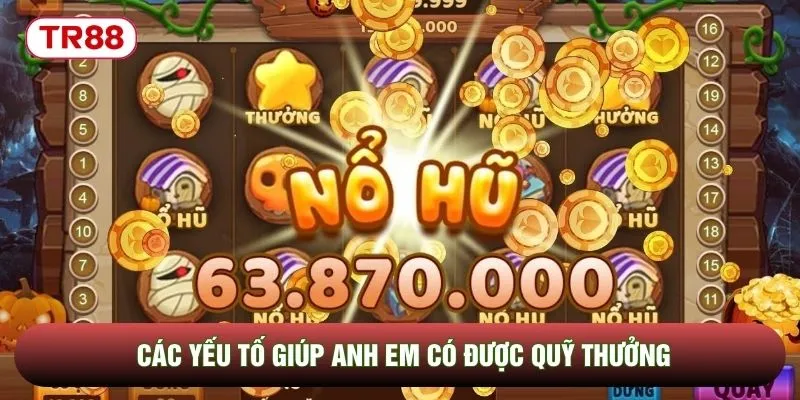 Các yếu tố giúp anh em có được quỹ thưởng