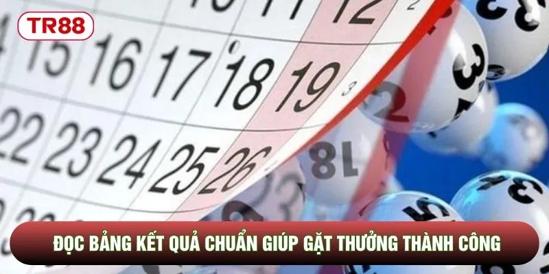 Đọc bảng kết quả chuẩn giúp gặt thưởng thành công