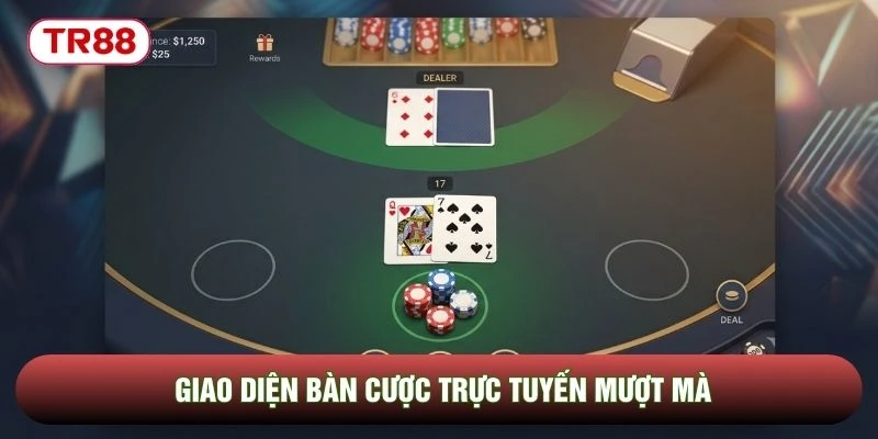 Giao diện bàn cược trực tuyến mượt mà