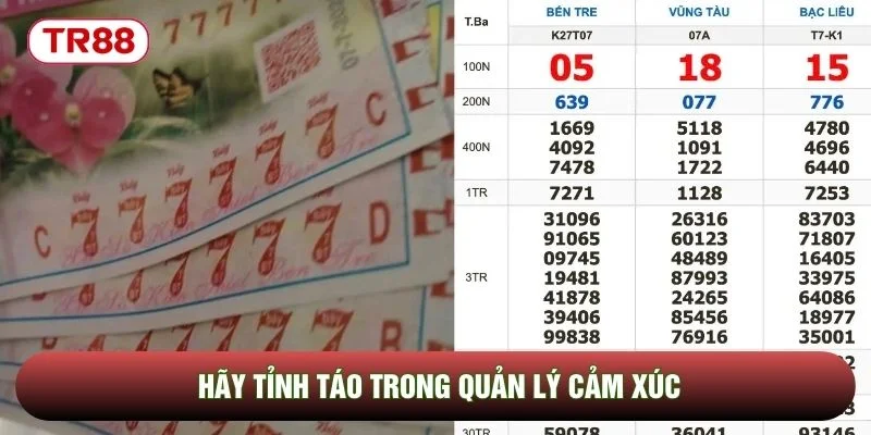 Hãy tỉnh táo trong quản lý cảm xúc