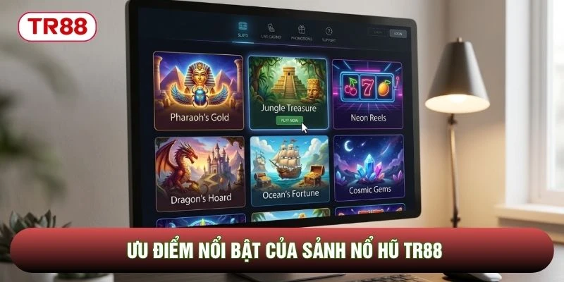 Ưu điểm nổi bật của sảnh nổ hũ TR88